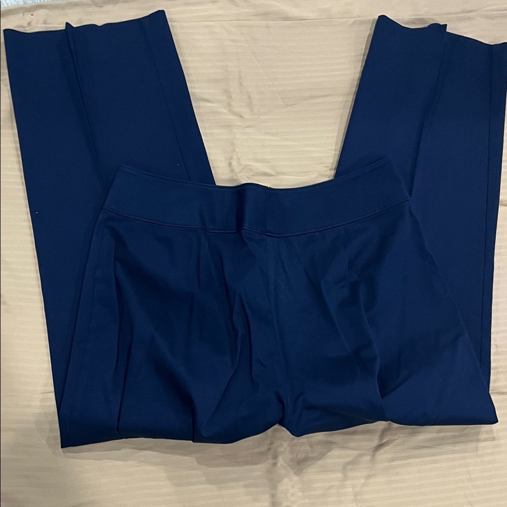 Ralph Lauren pants Dark Blue‎ Dress women’s size 12 gold accent waist - Picture 8 of 12